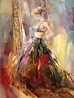 Anna Razumovskaya Black Gown painting